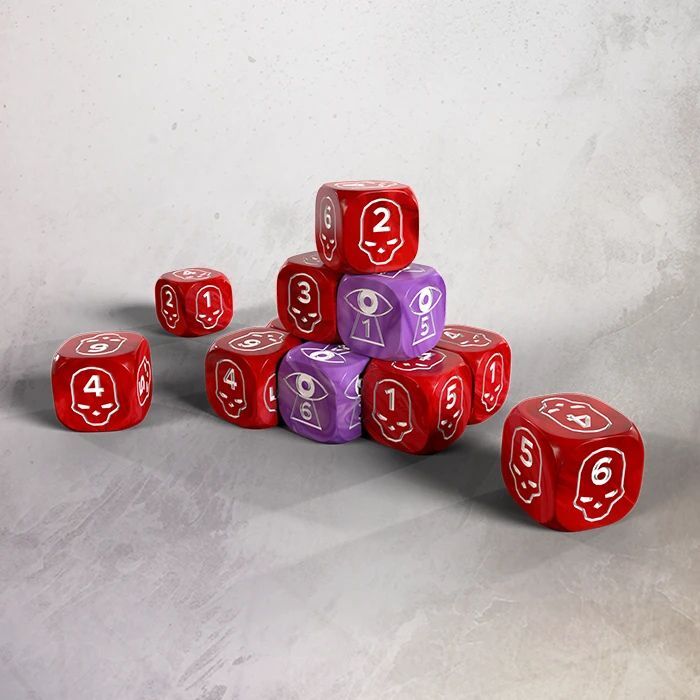One Page Rules Wound and Spell Dice Set