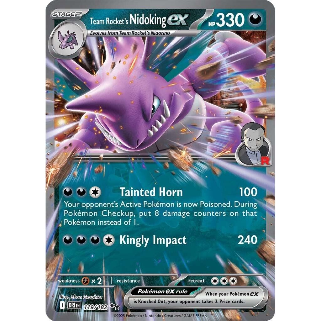Team Rocket's Nidoking ex - 119/182