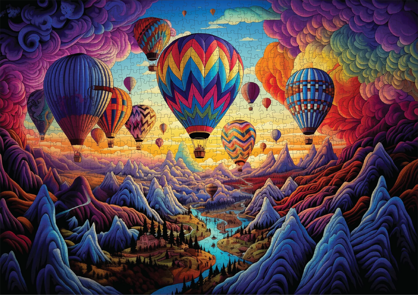 Rainbow Ride 1000 pce Jigsaw Puzzle