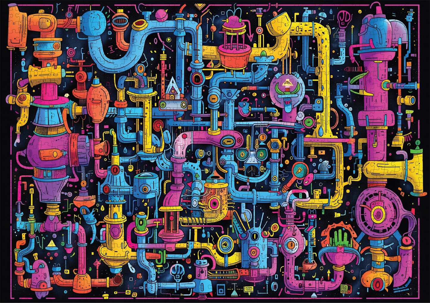 Sci-Fi Sewer 1000 pce Jigsaw Puzzle
