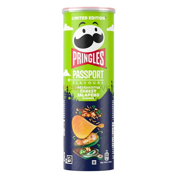 Pringles Passport Mexican Style Cheesy Jalapeno 165g (UK)