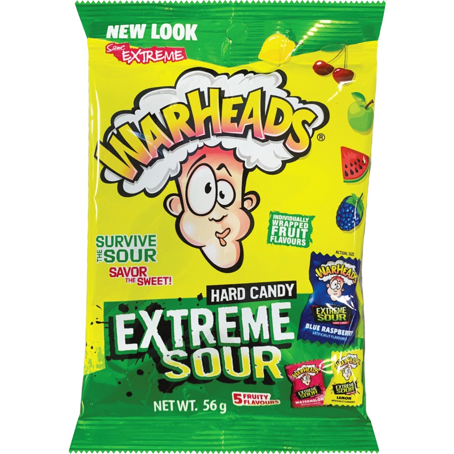 Warheads Extreme Sour Hard Candy 58g (China)