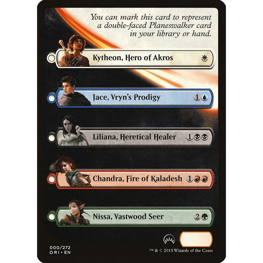 Checklist Card - Magic Origins (Planeswalker)