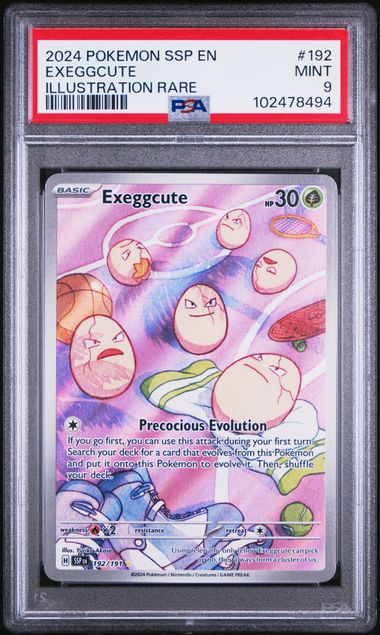 PSA9 Exeggcute Illustration Rare (SSP - 192/191)
