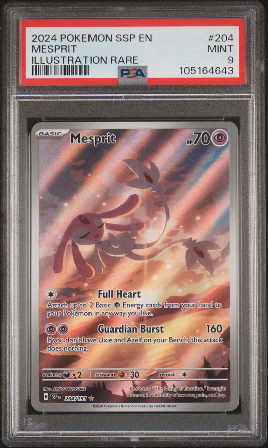 PSA9 Mesprit Illustration Rare (SSP - 204/191)
