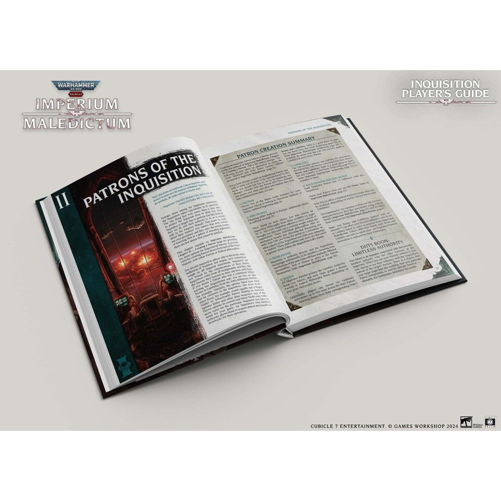 Warhammer 40k RPG Imperium Maledictum Inquisition Players Guide