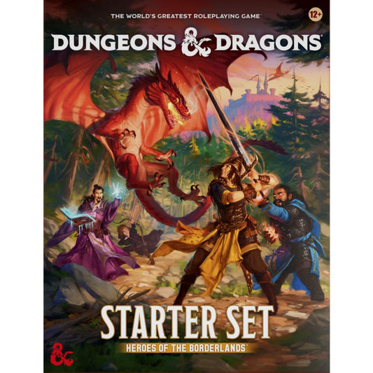 Dungeons & Dragons Starter Set cover with characters and dragon illustration