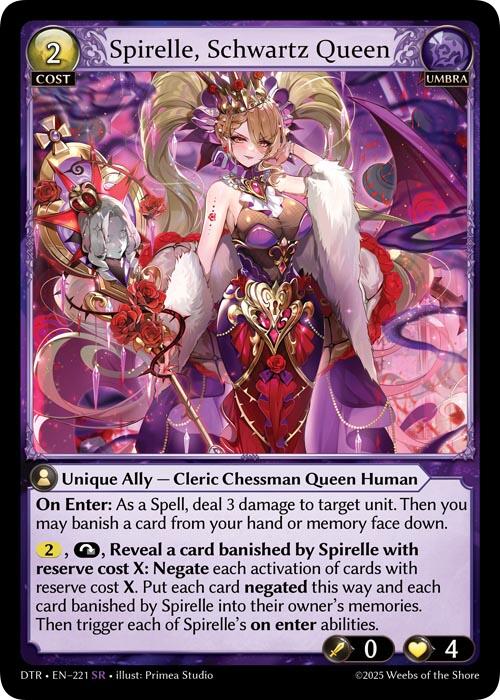 Spirelle, Schwartz Queen