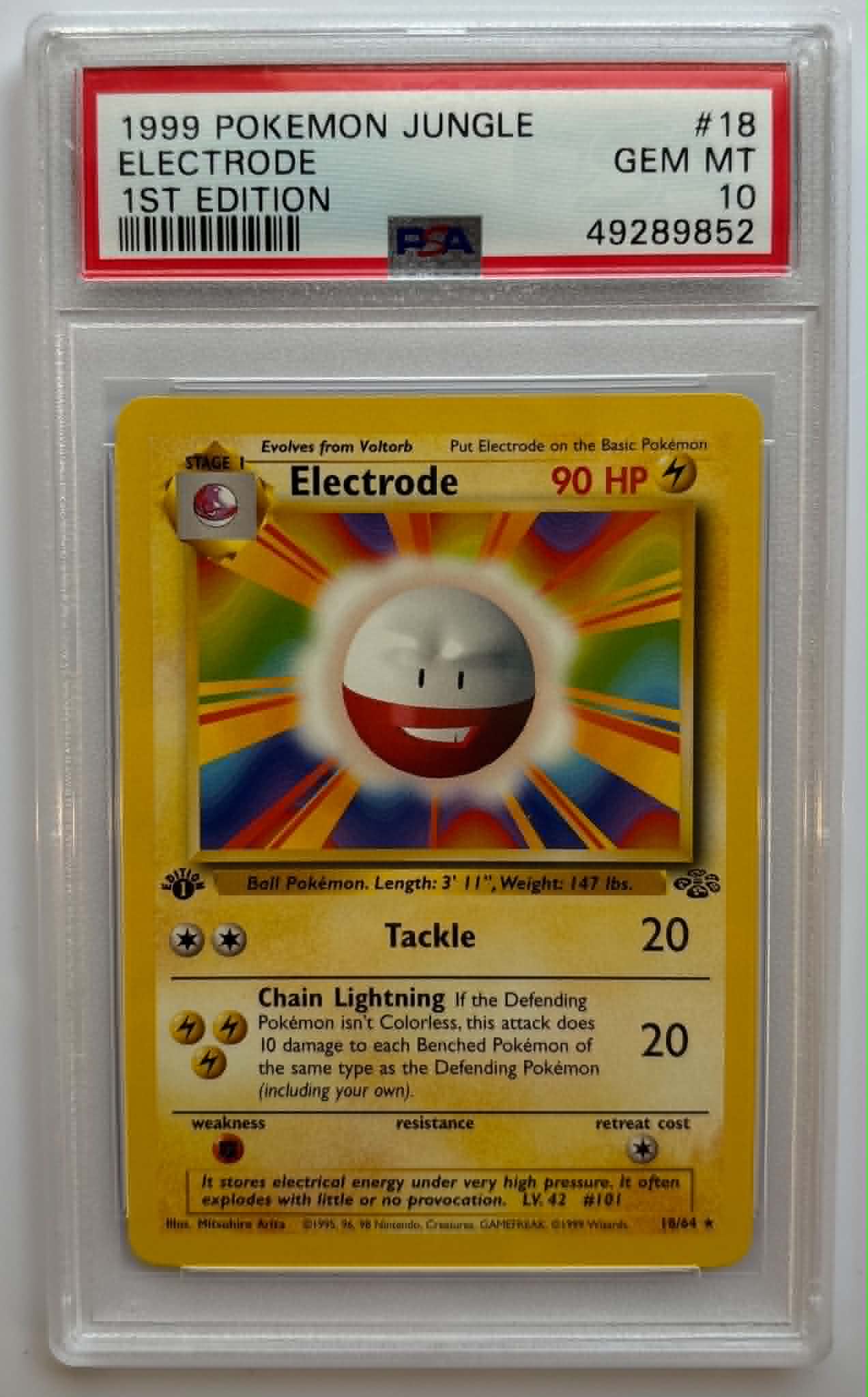 PSA10 Electrode 1st Edition (JU - 18/64)
