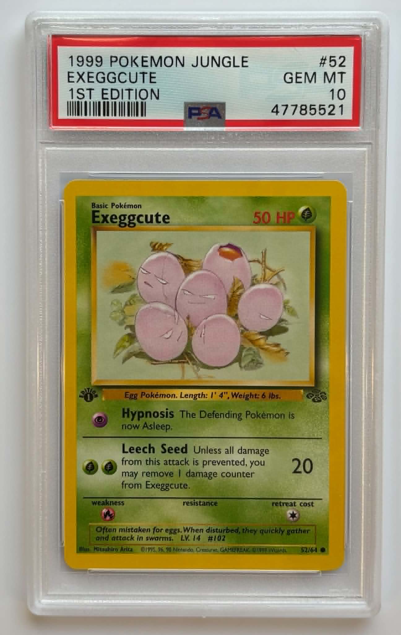 PSA10 Exeggcute 1st Edition (JU - 52/64)