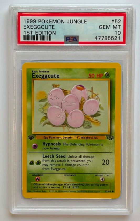 PSA10 Exeggcute 1st Edition (JU - 52/64)