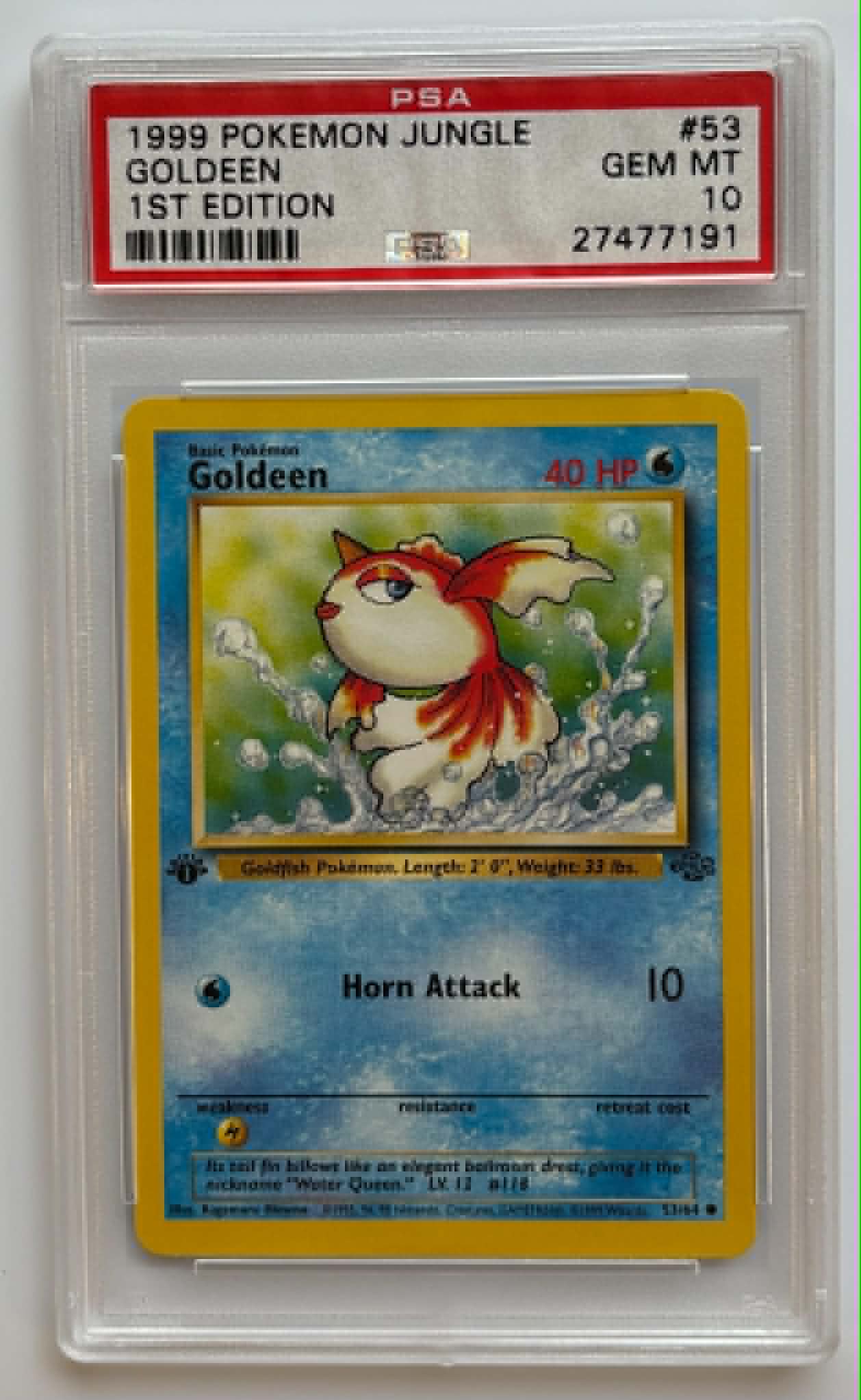 PSA10 Goldeen 1st Edition (JU - 53/64)