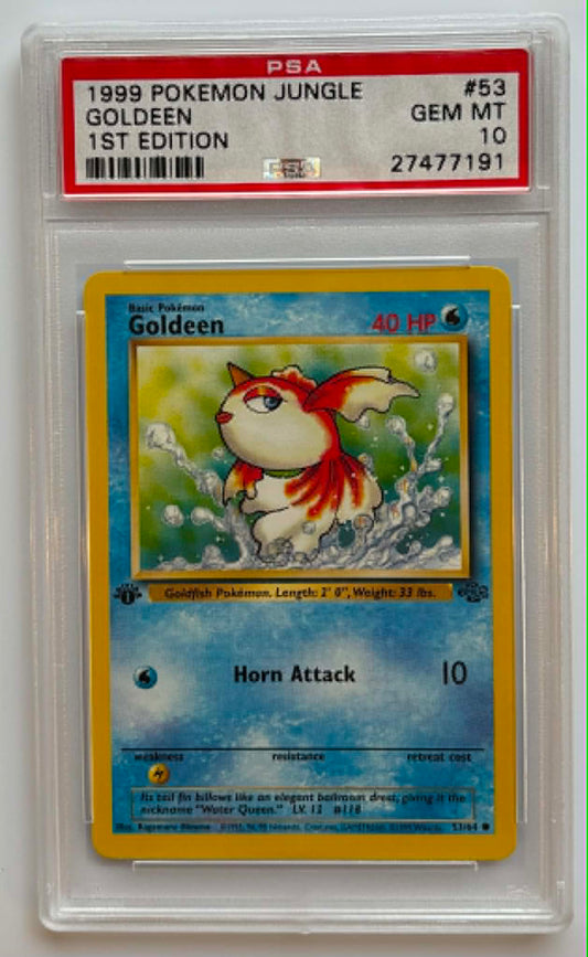 PSA10 Goldeen 1st Edition (JU - 53/64)