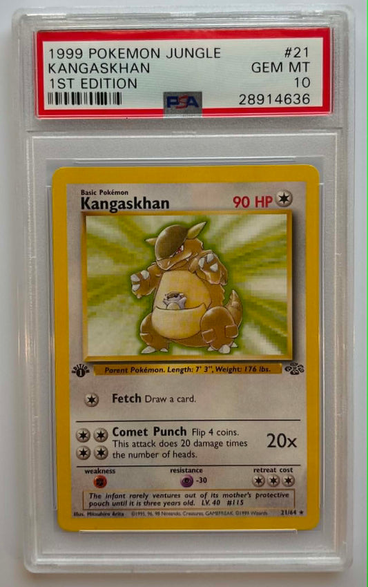 PSA10 Kangaskhan 1st Edition (JU - 21/64)