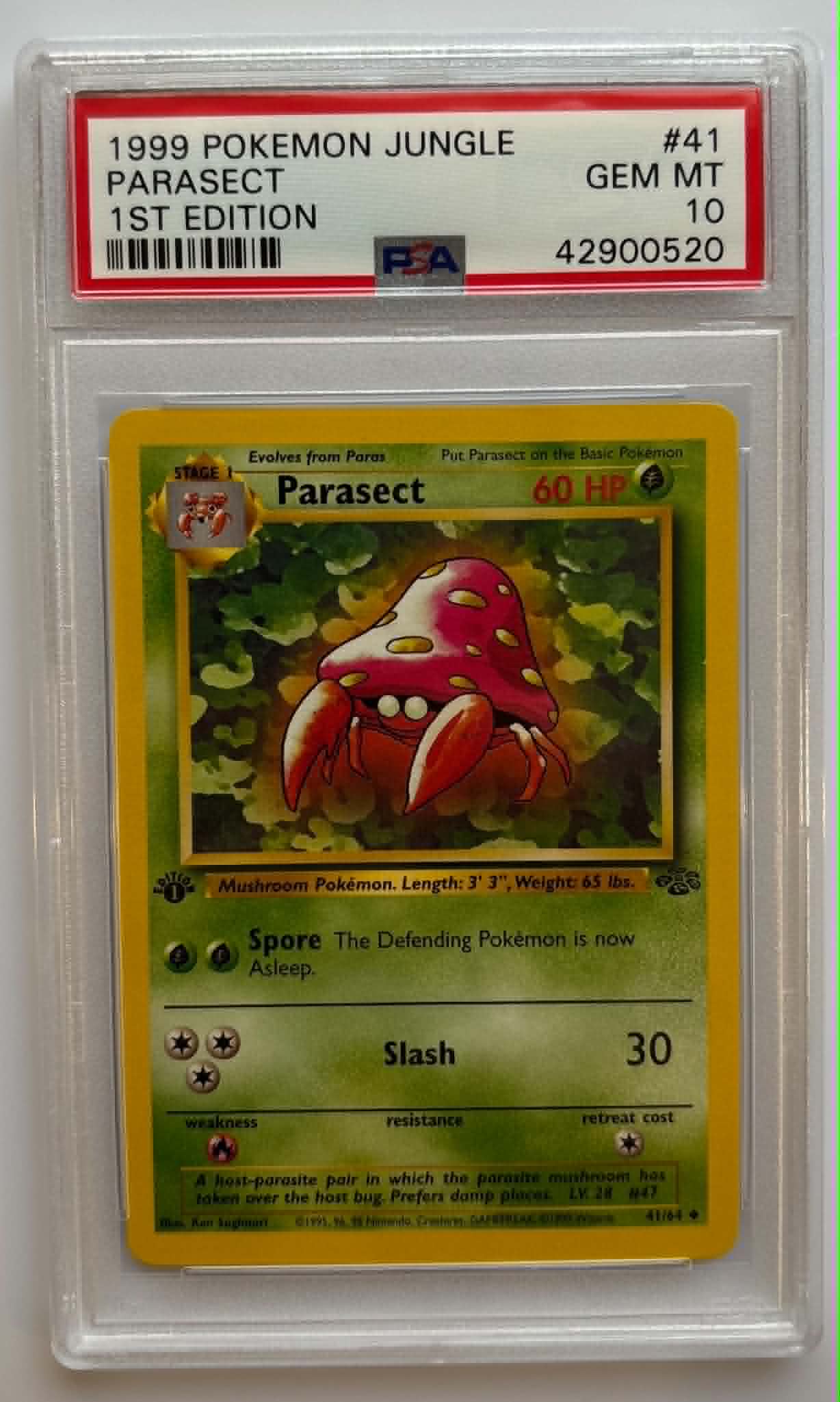 PSA10 Parasect 1st Edition (JU - 41/64)
