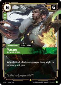Yasuo, Remorseful (Alternate Art)