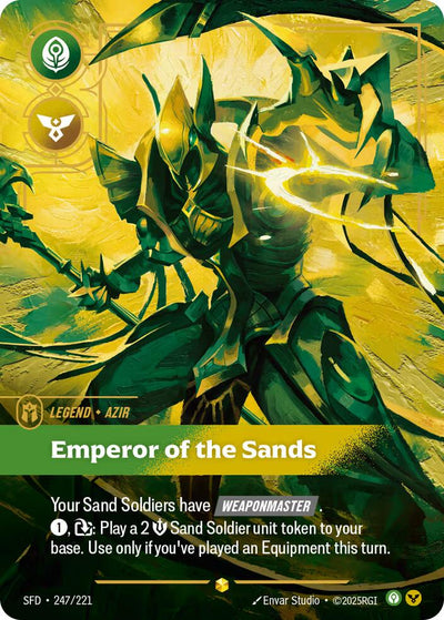 Azir, Emperor of the Sands (Overnumbered) [SFD - 247/221]