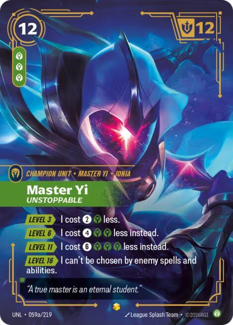 Master Yi - Unstoppable (Alternate Art)
