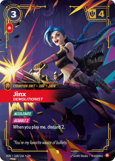 Jinx - Demolitionist (Overnumbered) [VEN - 168/166]