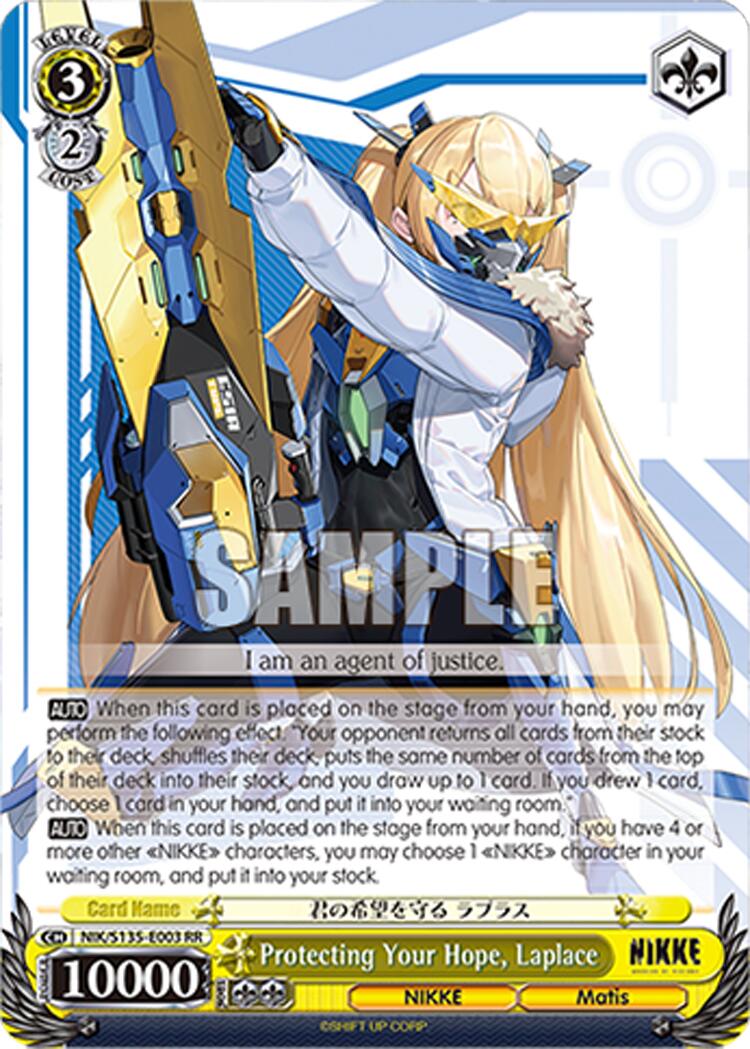 Protecting Your Hope, Laplace