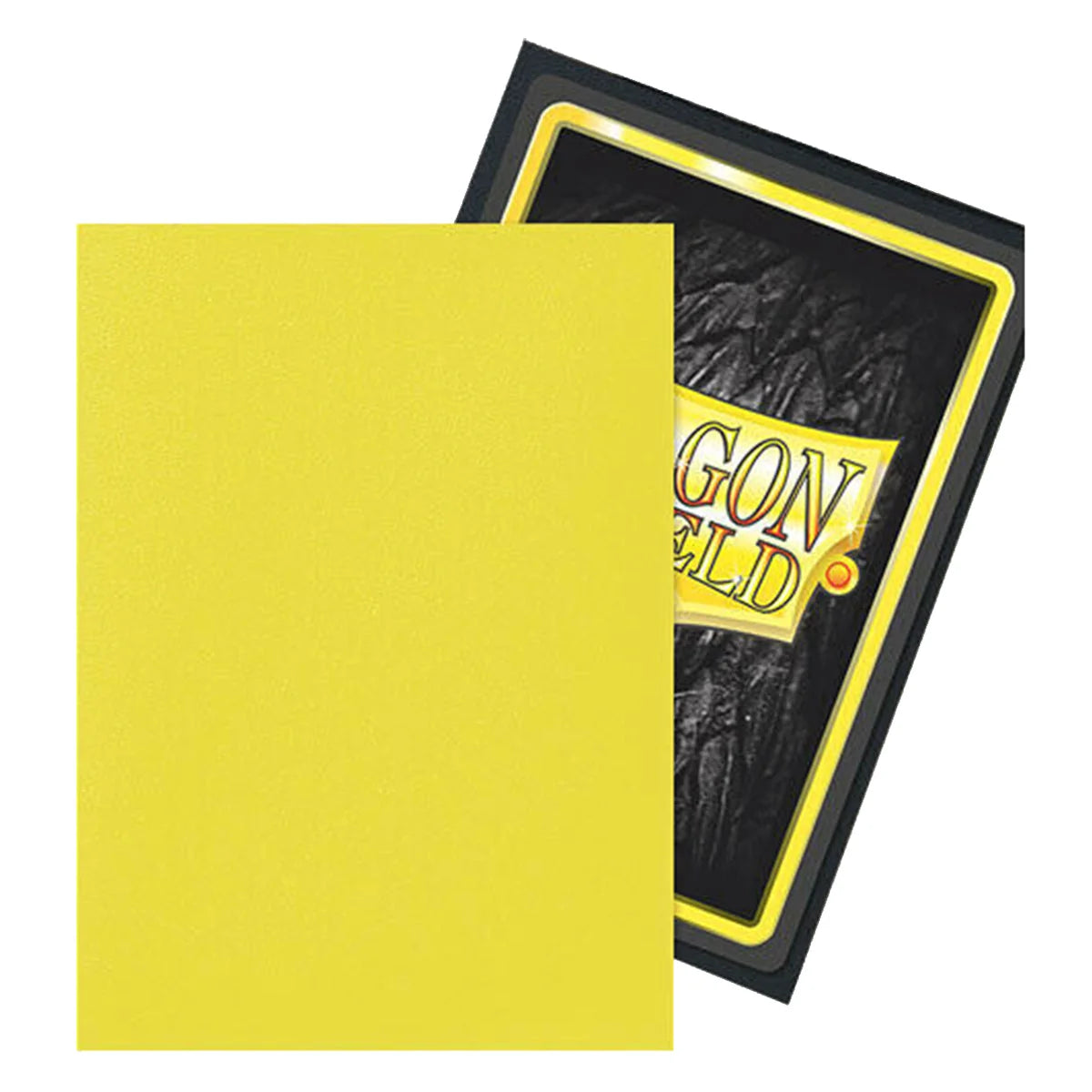 Dragon Shield Standard 100ct Dual Matte Lightning Yellow Sleeves 63x88mm