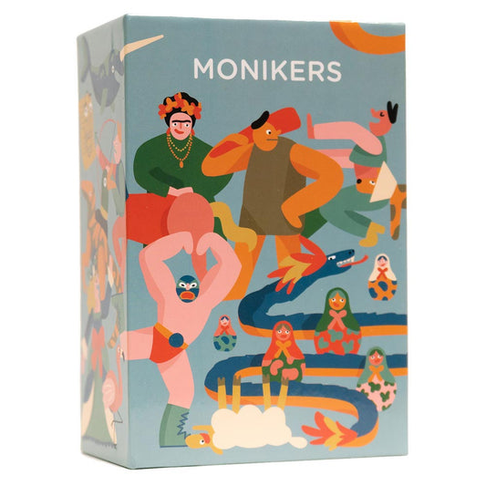 Monikers board game packaging front view