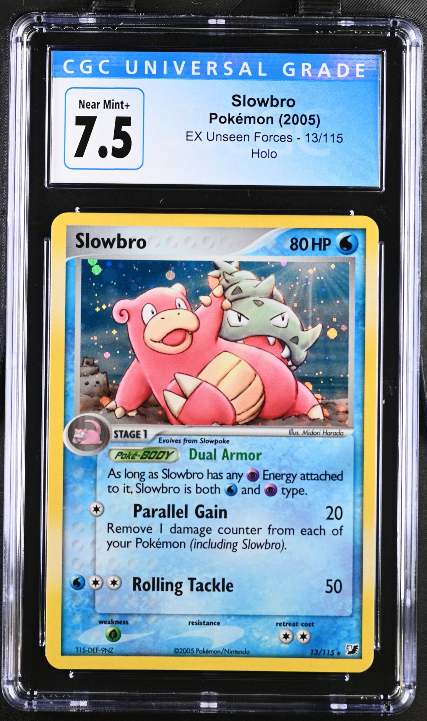 CGC7.5 Slowbro Holo [UF - 013/115]
