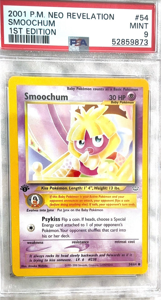 PSA9 1st Edition Smoochum [N3 - 054/064]