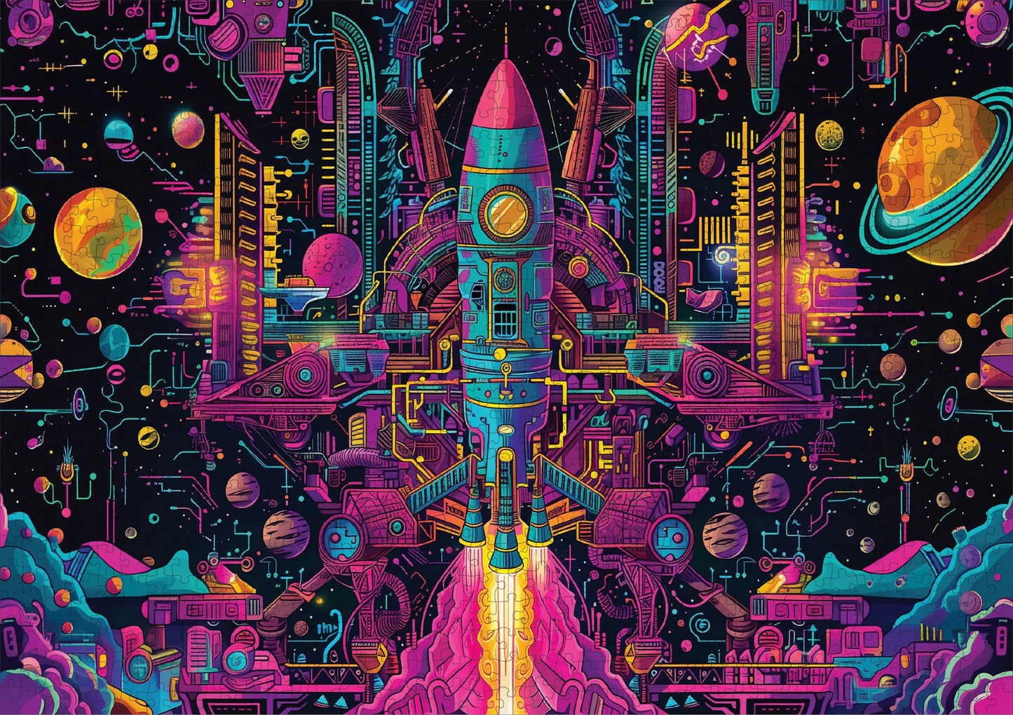 Galactic Gear 1000 pce Jigsaw Puzzle