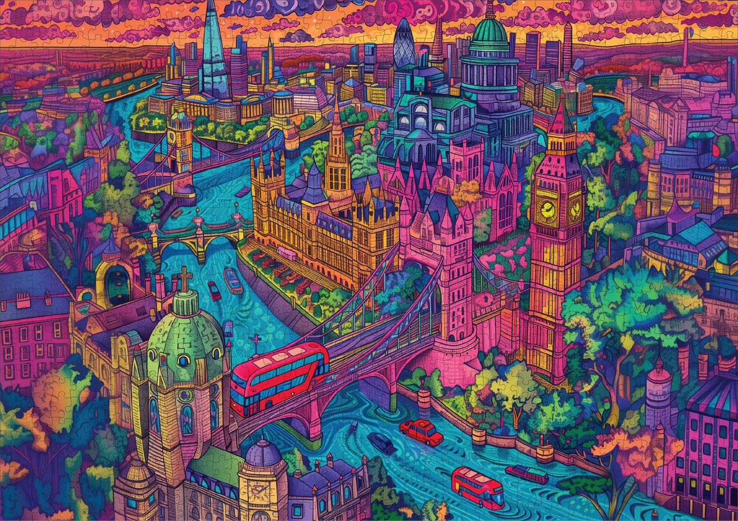 London Lights 1000 pce Jigsaw Puzzle