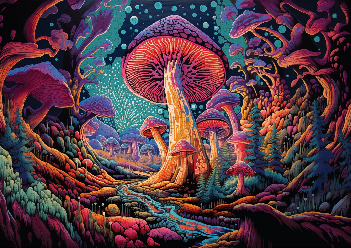 Mystical Mushrooms 1000 pce Jigsaw Puzzle