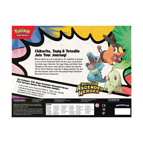 Pokemon TCG: Ascended Heroes First Partners Deluxe Pin Collection