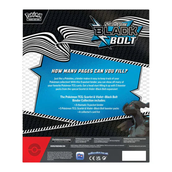 Pokémon Black Bolt packaging back
