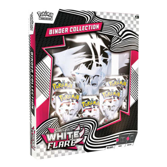 Pokémon White Flare binder collection packaging with Pokémon logo.