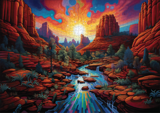 Sedona Sunset 1000 pce Jigsaw Puzzle