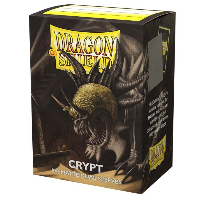 Dragon Shield Standard 100ct Dual Matte Crypt Grey Sleeves 63x88mm