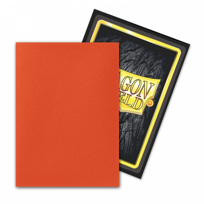 Dragon Shield Standard 100ct Dual Matte Ember Orange Sleeves 63x88mm