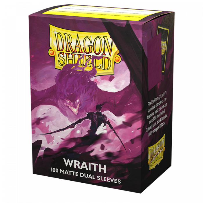 Dragon Shield Standard 100ct Dual Matte Wraith Plum Sleeves 63x88mm