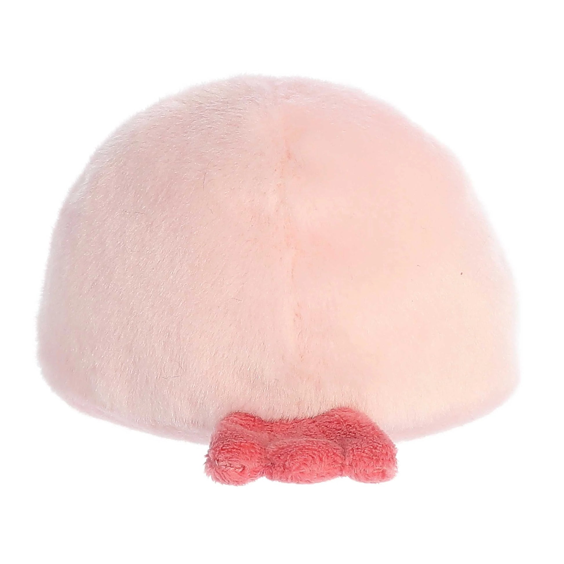 The Twice as Sweet Palm Pal Bart Blobfish is a round, plush stuffed animal covered in light pink fur with a darker pink paw-like base, making it an adorable aquatic plush toy set against a white background.