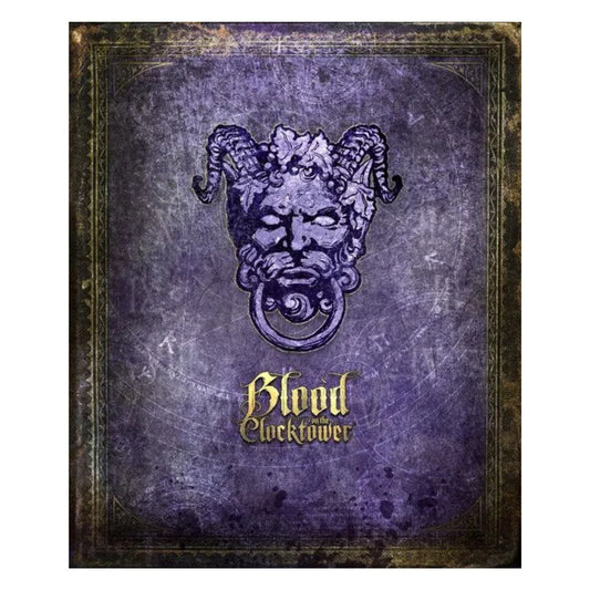 Cover of 'Blood and the Clocktower' with a gothic design and text.
