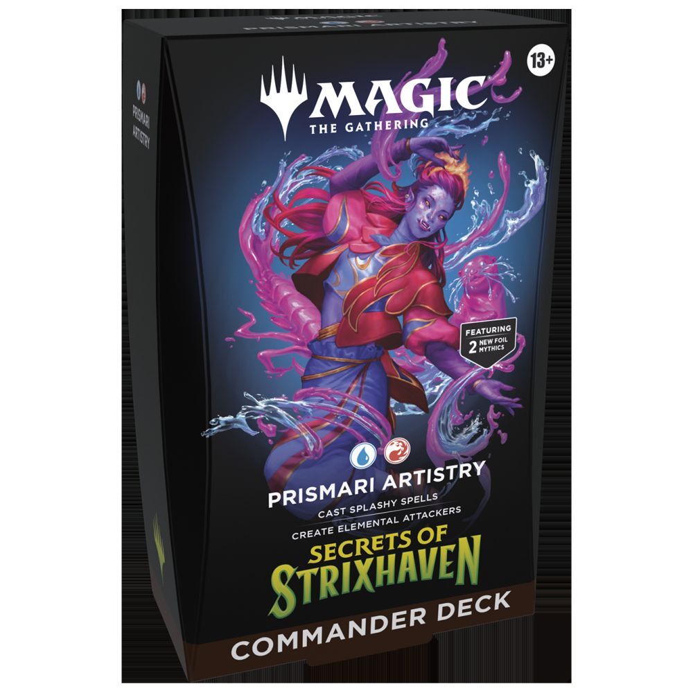 Prismari Artistry Magic the Gathering Secrets of Strixhaven Commander Deck front view