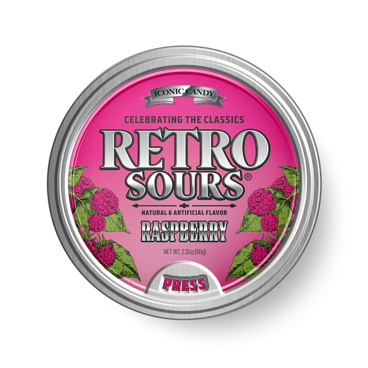 Retro Sours Raspberry 60g (USA)
