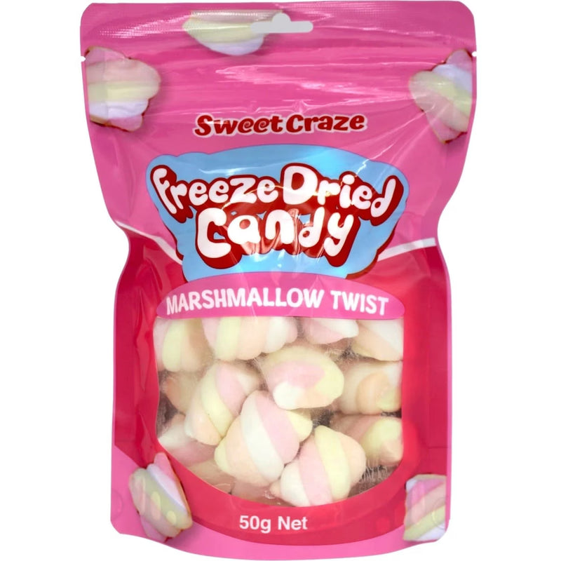 SweetCraze Freeze Dried Marshmallow Twist 50g (China)