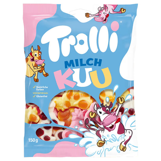 Trolli Milch Kuu "Milk Cow" Creamy Fruit Gummies 150g (Germany)