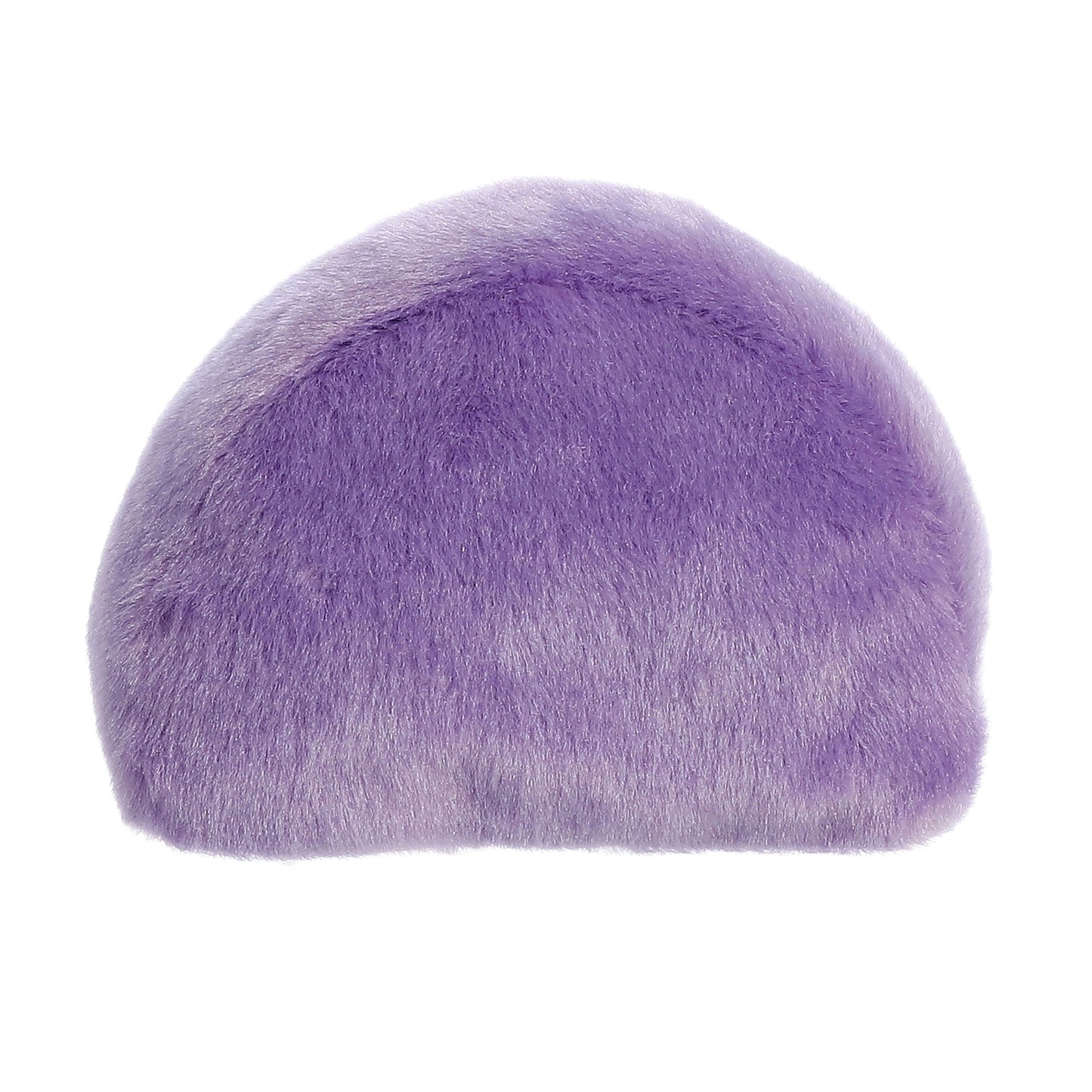 The Twice as Sweet Palm Pal Vivi Rainbow is a soft, dome-shaped furry pouch in lilac or light purple, resembling a colorful stuffed animal, displayed against a white background.